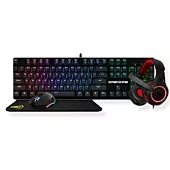 KWG Draco E1A 4 in 1 RGB Multi Colour Backlit Gaming Combo Set