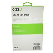 GIZZU VGA to VGA 1.8m Cable Black