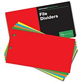 RBE Bright File Dividers, 5 Assorted Colours 100