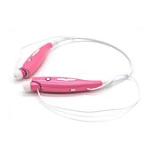 AllRing HBS730 Flexible Bluetooth Ver 4.0 Wireless Hand Free Sports Stereo Headsets Neckband Style Earphones - Pink
