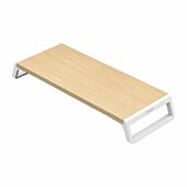 Orico Monitor Stand Riser Wood+ABS - White