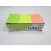 Stick n Note Assorted Neon 38x50 Box-12