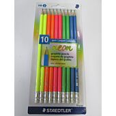 Staedtler 10 Graphite Pencils HB Neon (Pkt-10)