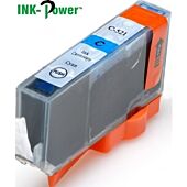 InkPower Generic Canon C521 for use with Canon Pixma IP3600 IP4600 IP4700 MP540 MP550 MP560 MP620 MP630 MP640 MP980 MP990 MX860 MX870 Cyan Ink Cartridge