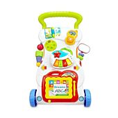 Baby Sit-To-Stand Learning & Activity Walker Stroller With Music