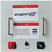 Enertec LiFePO4 25.6V 100Ah Prismatic Cell Battery with Metal casing and Bluetooth