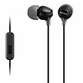 Sony EX15AP In-Ear Headphones with Mic for iPhone- Android - Blackberry Black