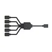 Cooler Master 1 Into 5 Addressable ARGB Splitter Cable 50cm Daisy-chaining capability 5-pin and 4-pin ARGB header compat
