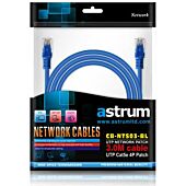 Astrum 3.0 Meters Cat5e Blue Networking Cable