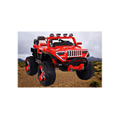 Bright Red Jeep