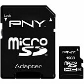 PNY 16GB MicroSD Card With SD Adapter