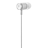 Pro Bass Catalyst series Blister Aux earphone With Mic Silver