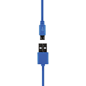Pro Bass Power Series Boxed Round Micro USB Cable Blue