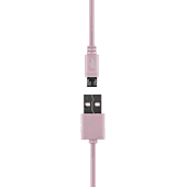 Pro Bass Power series Boxed round Micro USB Cable Pastel Pink 1m
