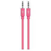 Pro Bass Unite Series- Boxed Auxiliary Cable-Pastel Pink 1m