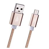 Pro Bass Braided series Micro USB cable 1.5m Gold