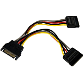 6 Pin SATA Power Y Splitter Cable Adapter