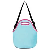 Quest Neoprene Lunch Bag Unicorn Blue and Pink
