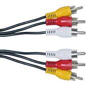 3 RCA to 3 RCA 1.5m Cable Male-Male