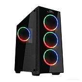 Redragon SIDESWIPE 4xRGB LED Tempered Glass Side/Front ATX Gaming Chassis Black