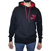 REDRAGON HOODIE WITH FRONT and BACK LOGO - BLACK - LARGE