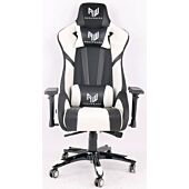 Rogueware B3902 Black & White Gaming Chair