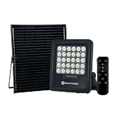 SWITCHED Urban PRO Series 100W Solar Floodlight with Remote - Black