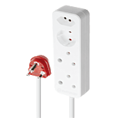 SWITCHED High Surge 4 Way Multiplug  3M 1140J