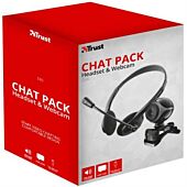 Trust 2 in 1 Chat Pack-Includes Exis Stylish VGA Webcam 640 X 480 Sensor Resolution