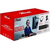 Trust 4 In 1 Home Office Set-Includes Ximo Wireless Keyboard Wireless Mouse Combo
