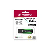 Transcend JetFlash 810 USB 3.0 Super Speed Rugged Flash Drive - 64GB Green