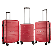 Travelwize Bondi ABS 4-Wheel Spinner 55cm Luggage Red
