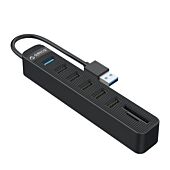ORICO USB3.0 to 1x USB 3.0 | 5x USB2.0 + SD|TF HUB BK