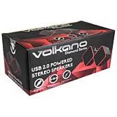 Volkano Diamond Series USB Powered Speakers Red