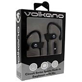 Volkano Circuit Series sports hook-in earphones with mic