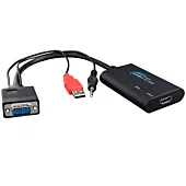 Male VGA to Female HDMI Male USB with AUDIO