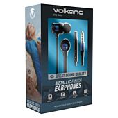 Volkano Alloy series metal earphone - Blue