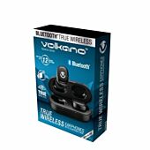 Volkano Aquarius Series True Wireless Earphones + Charging Case - Bk
