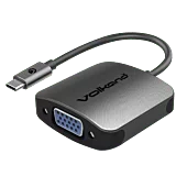 VolkanoX Core VGA series USB Type C to VGA converter - 10cm - Charcoal
