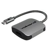 VolkanoX Core HDMI series USB Type C to 4K HDMI converter - 10cm - Charcoal