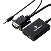 Volkano Append series VGA Male to HDMI Female Converter 10cm Cable with Sound