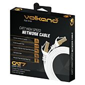 VolkanoX Giga Series Cat 7 Ethernet Cable 1 meter White and Gold tips
