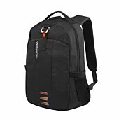 Volkano Latitude Laptop Backpack Black and Orange 2 compartment