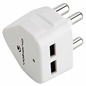 Volkano Current series Double USB wall charger with 3 pin plug