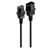 Volkano Presto series Power Cable 3 pin IEC extension 1.8m 10A - black