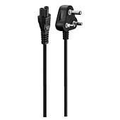 Volkano Presto series Power Cable 3 pin Clover �to Type-M 1.8m 2.5A - black