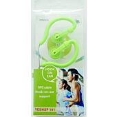 Geeko Innovate Hook On Ear Dynamic Stereo Earphones 1.2m Green