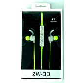 Geeko ZW-03 Wireless Bluetooth Earphones Green