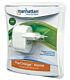 Manhattan PopCharge Home - Europlug C5 USB Wall Charger with Two Ports