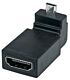 Manhattan HDMI Adapter - HDMI A Female to Micro Male 90??? Up Angle